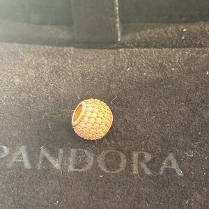 Pandora Sparkling Rose Gold Charm